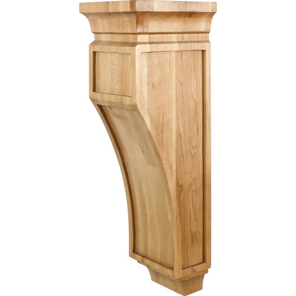 Hardware Resources 6-3/4" Wx7-3/4"Dx22"H Rubberwood Mission Corbel CORO-3RW - main